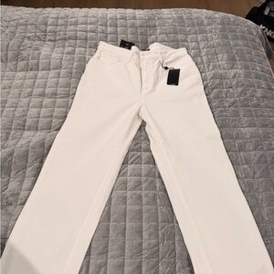 Monfrere White Straight-Leg Jeans - Tag Attached